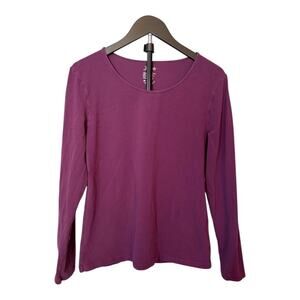 Purple Long Sleeve Athletic Tshirt - XL - Lightweight Thermal Top - Ski Workout